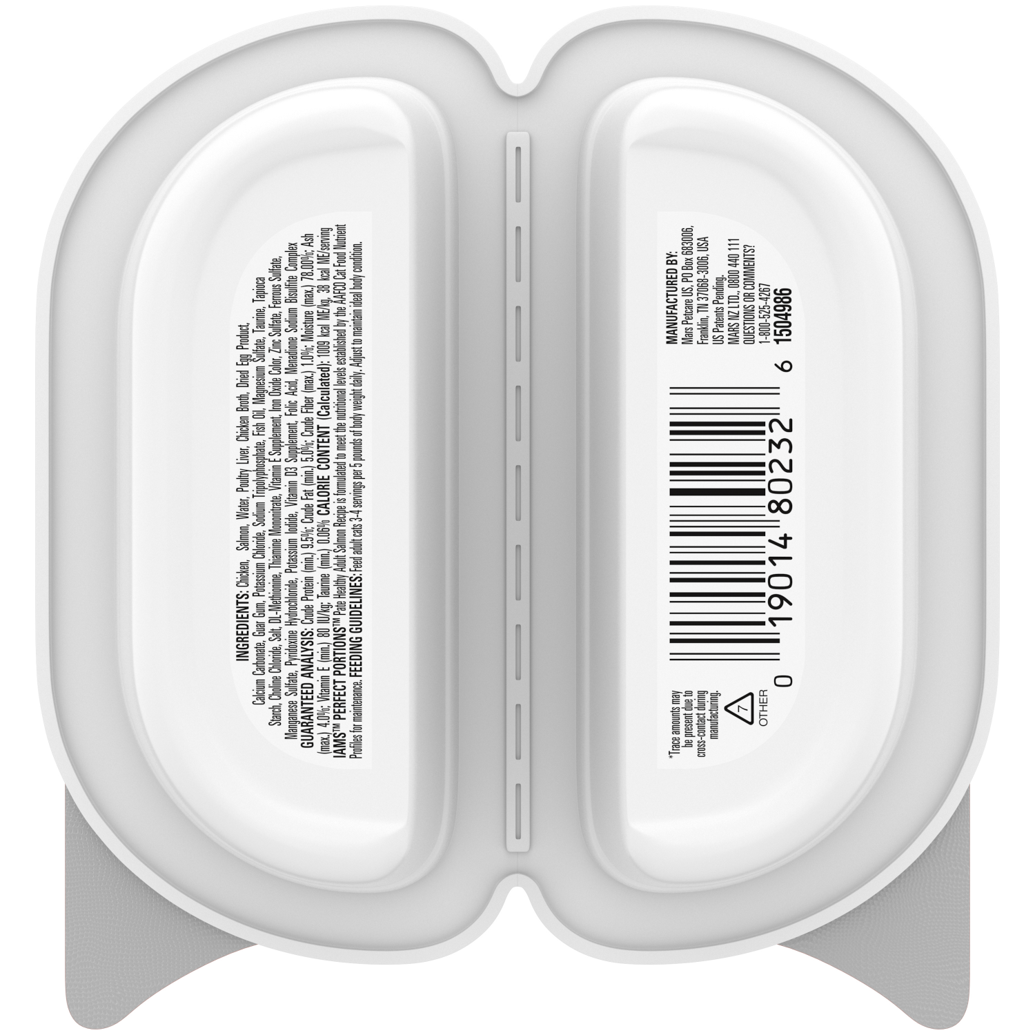 slide 2 of 8, IAMS Perfect Portions Healthy Adult Pate Grain Free Premium Salmon Recipe Cat Food Pack 2 - 1.32 oz Packs, 2 ct