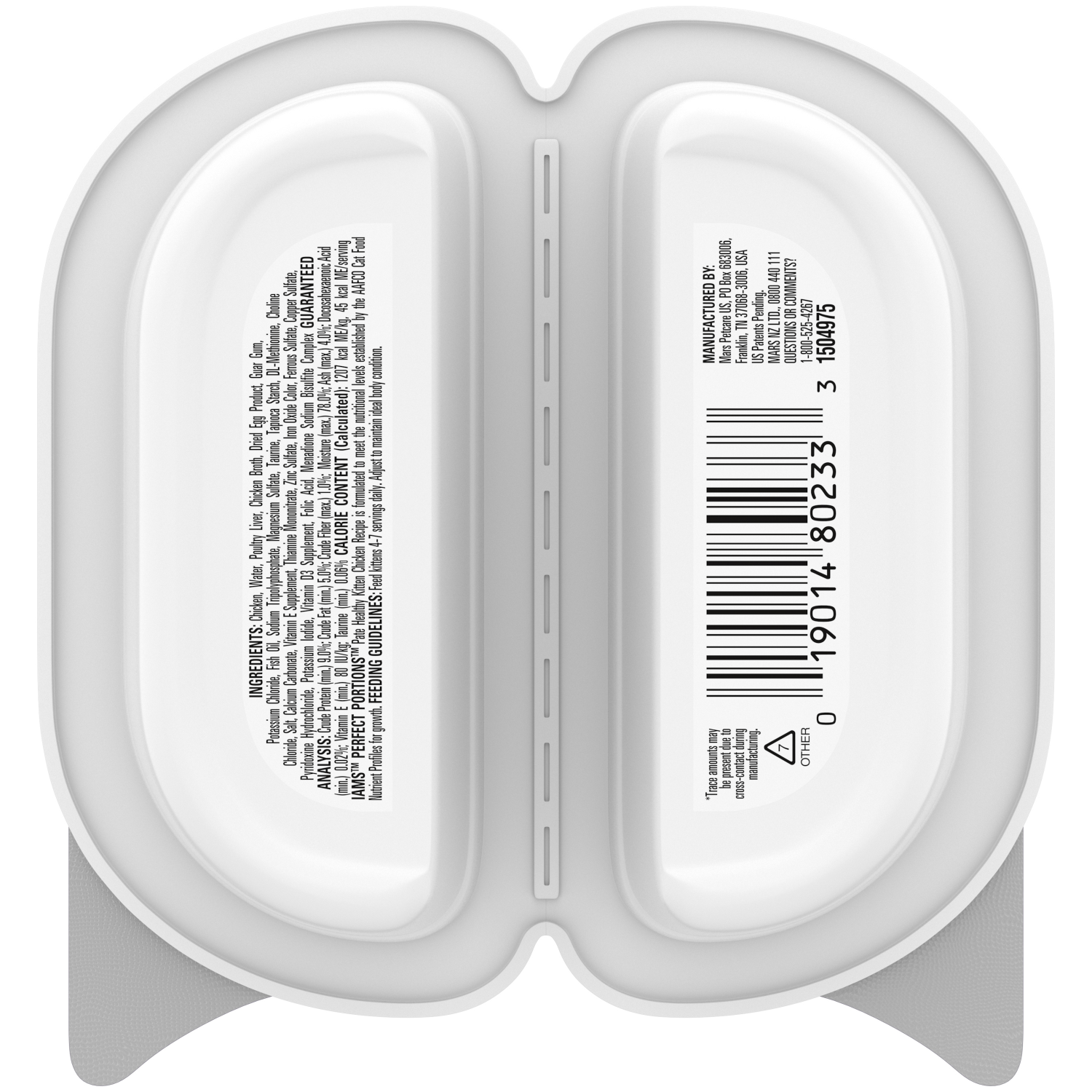 slide 2 of 8, IAMS Perfect Portions Healthy Kitten Grain Free Premium Chicken Recipe Cat Food 2 ea, 2 ct