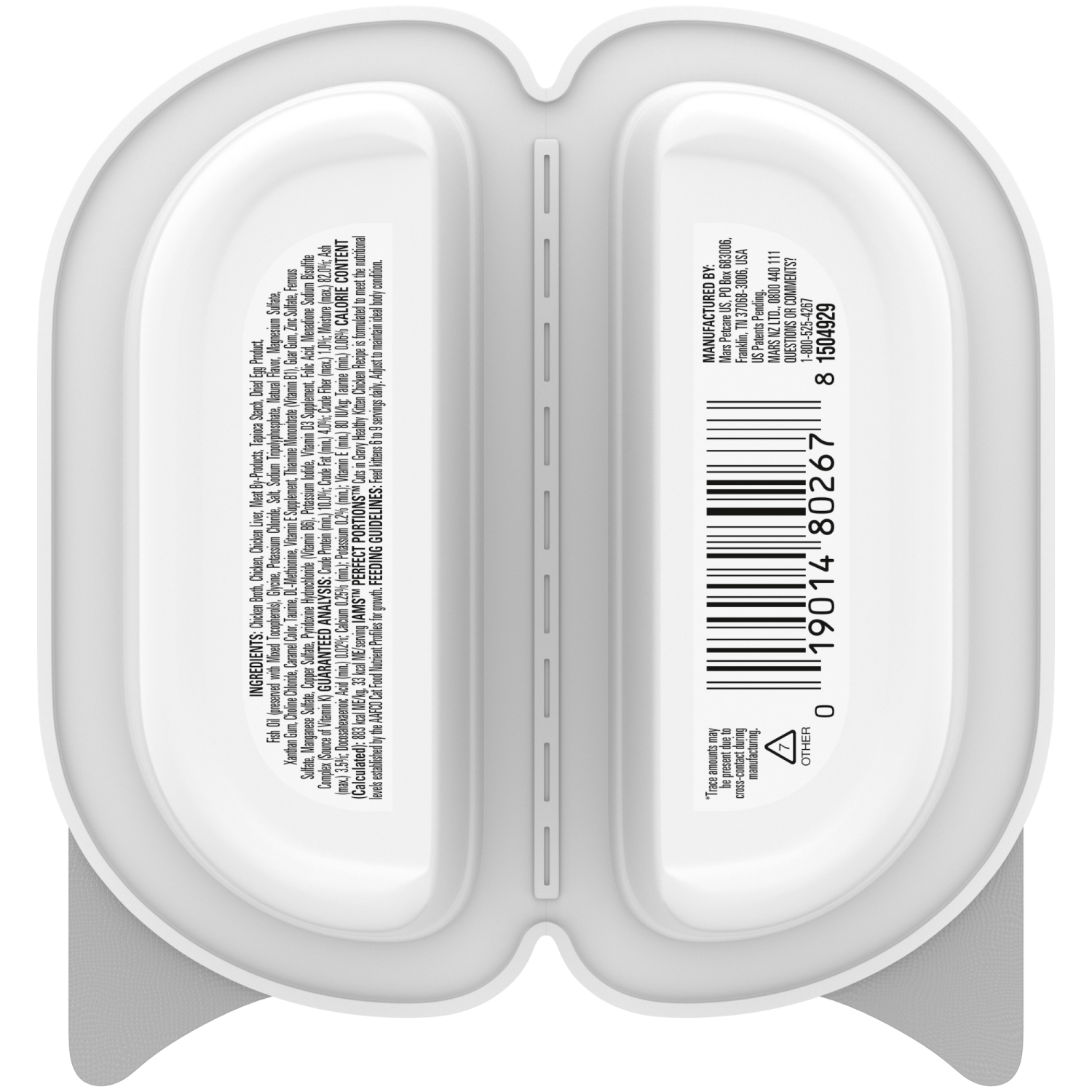 slide 6 of 8, IAMS Perfect Portions Grain Free Premium Kitten Healthy Kitten Cuts in Gravy Chicken Recipe Cat Food 2 - 1.3 oz Each, 2 ct