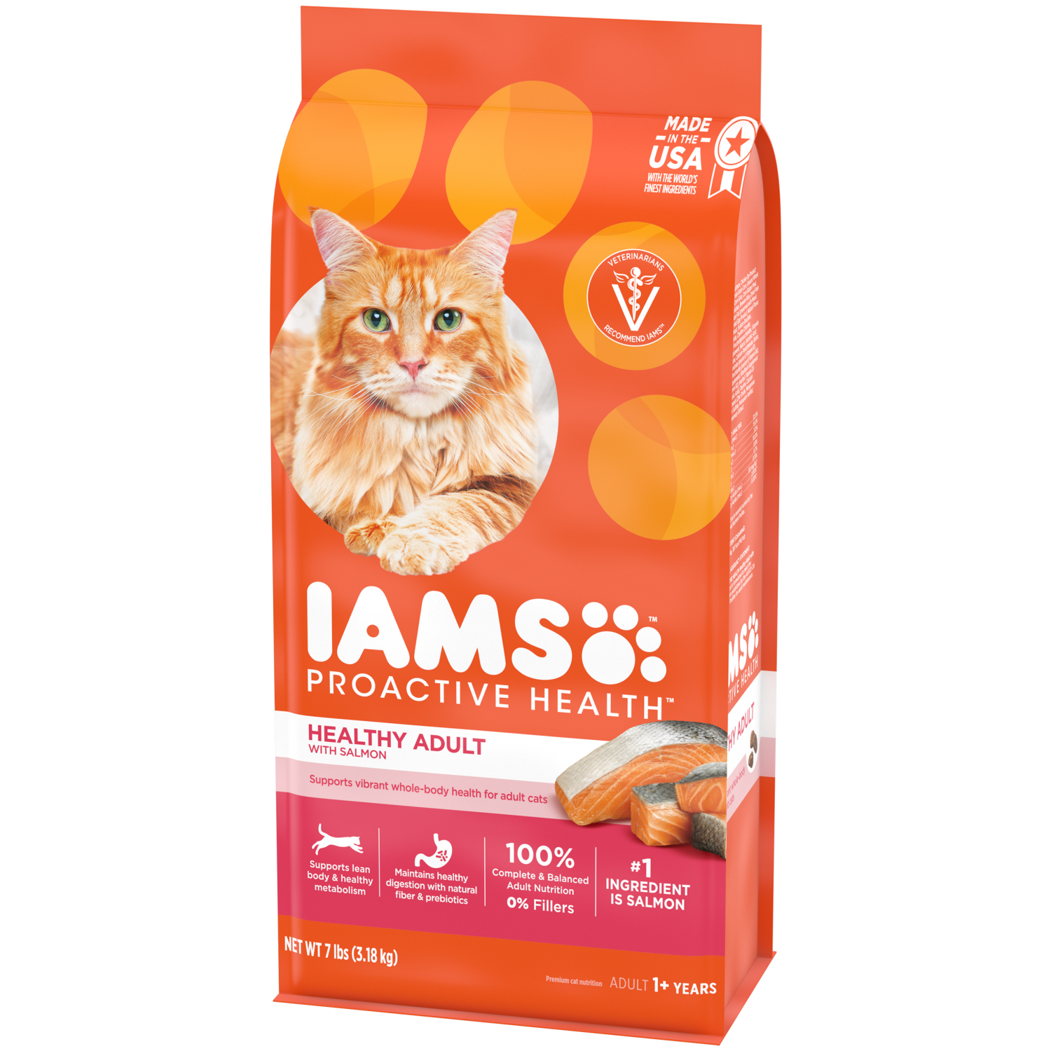 slide 5 of 8, Proactive Health Healthy Adult Premium Adult 1+ Years with Salmon Cat Nutrition 7 lb, 7 lb