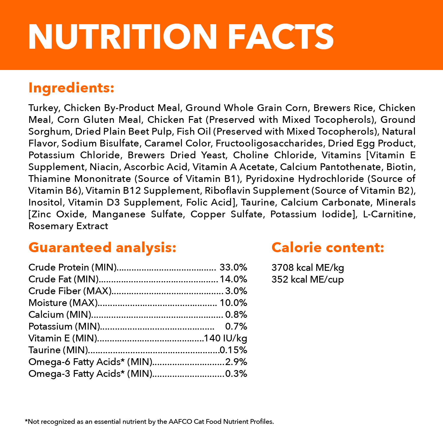 slide 3 of 8, IAMS PROACTIVE HEALTH Adult Sensitive Digestion and Skin Dry Cat Food with Turkey, 3 lb. Bag, 48 oz