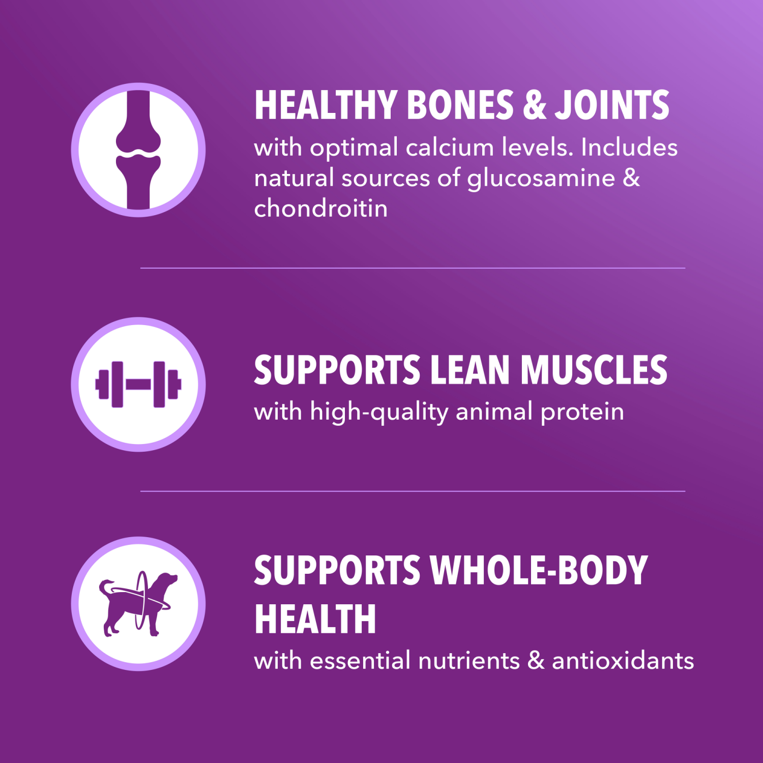 slide 8 of 8, IAMS Advanced Health Adult 1+ Mobility Support Super Premium Chicken & Whole Grain Recipe Dog Food 6 lb, 6 lb