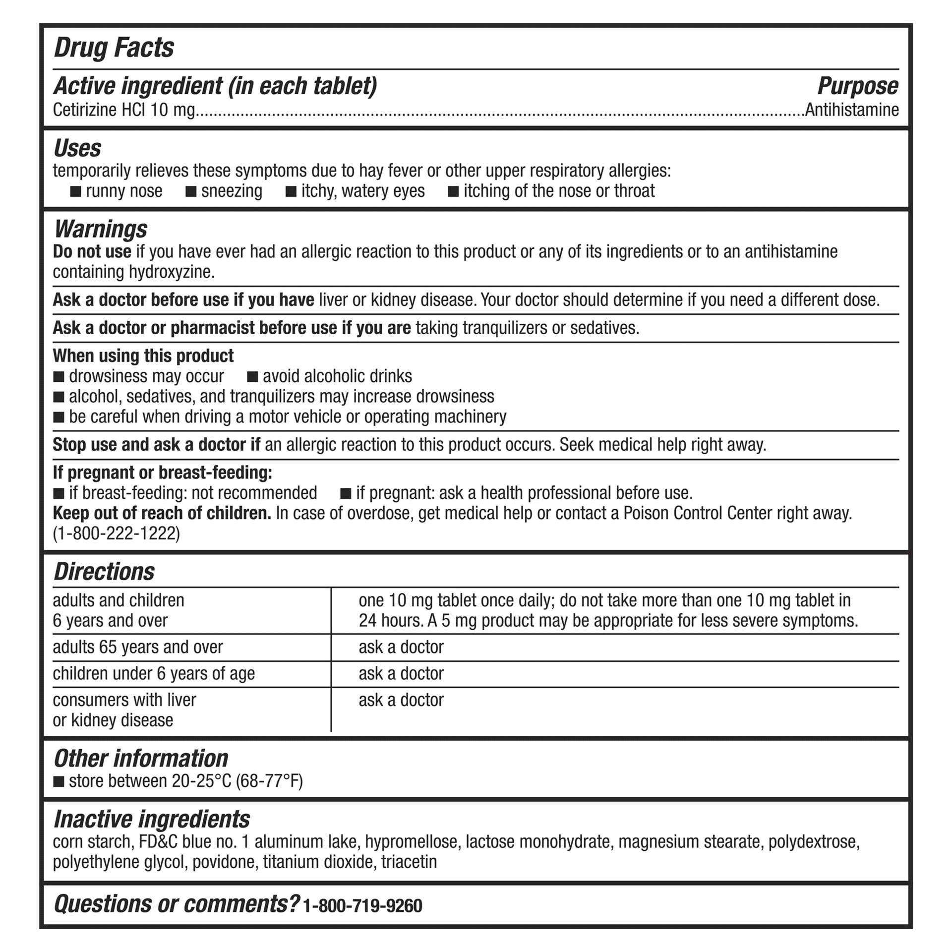 slide 9 of 25, Meijer 24 Hour Allergy, Cetirizine Hydrochloride Tablets, 10 mg, 14 ct