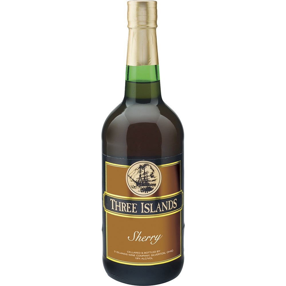 slide 1 of 1, 3 Islands Sherry, 750 ml