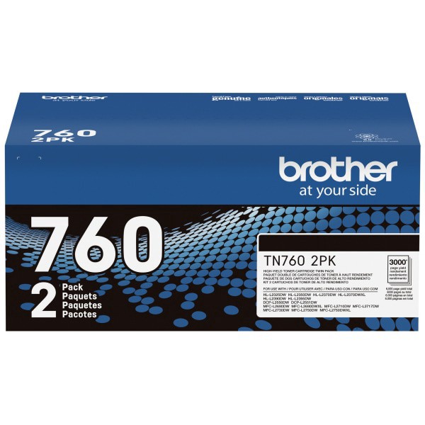 slide 3 of 8, Brother Tn-850 High-Yield Black Toner Cartridges, Pack Of 2, Tn-850, 2 ct