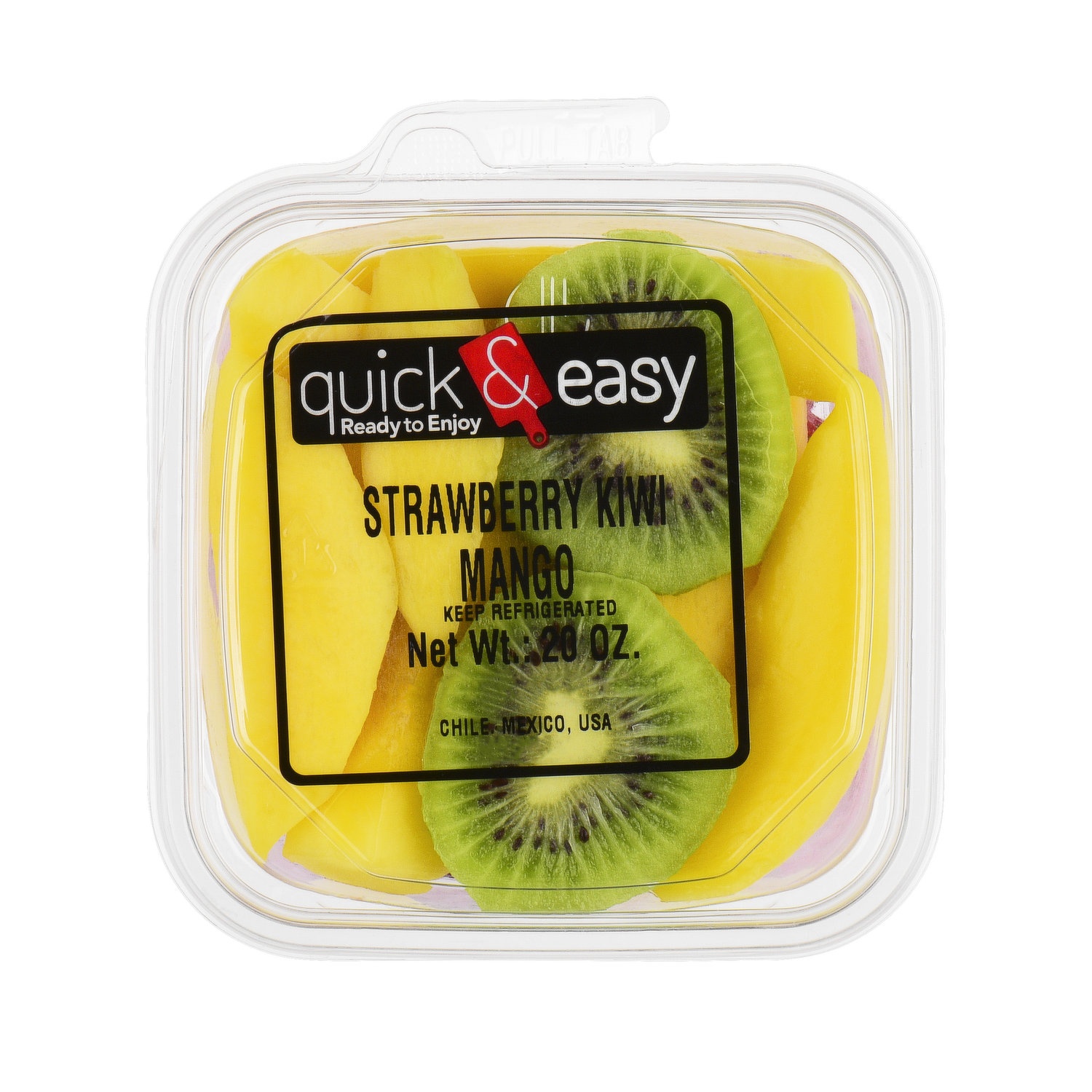 slide 1 of 1, Quick and Easy Strawberry Kiwi Mango, 20 Ounce, 20 oz