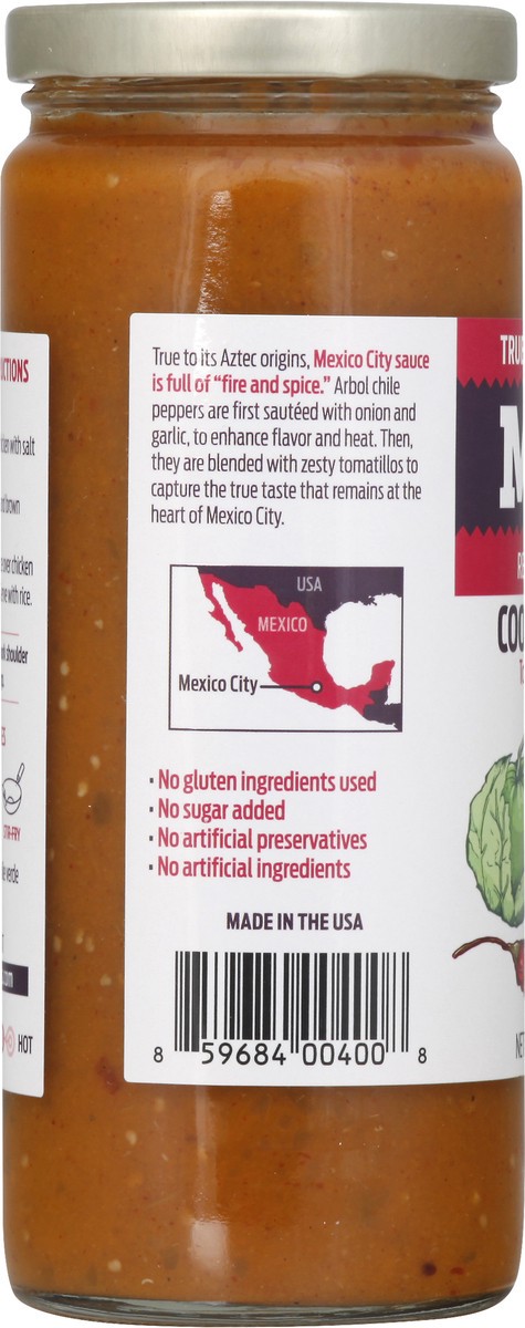 slide 6 of 8, Molli Cooking Sauce, Tomatillo & Arbol Chile, Mild, 16 oz