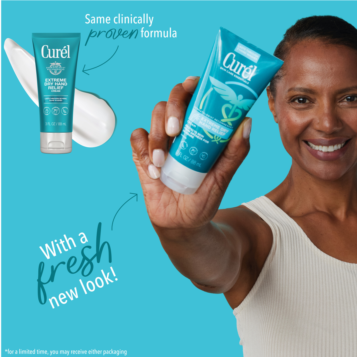 slide 5 of 8, Curél Extreme Dry Hand Relief, Dermatologist Recommended, Long-Lasting Hand Cream For Dry Hands, Paraben Free, Fragrance-Free Hand Lotion, 3.0 Oz Tube, 3 fl oz