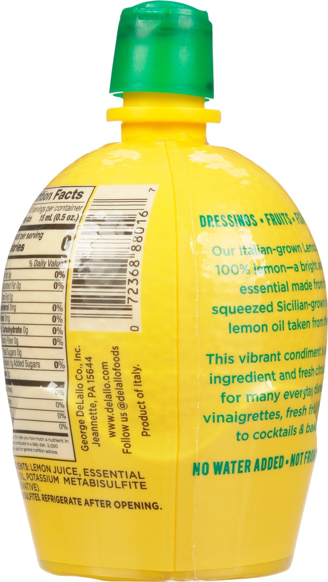 slide 10 of 11, DeLallo Lemon Juice, 6.75 oz
