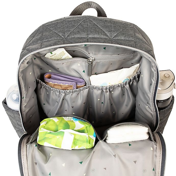 slide 4 of 6, TWELVElittle Companion Backpack Diaper Bag - Denim, 1 ct