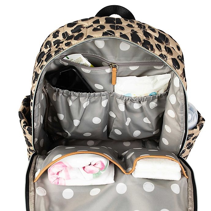 slide 4 of 5, TWELVElittle Companion Backpack Diaper Bag - Leopard, 1 ct