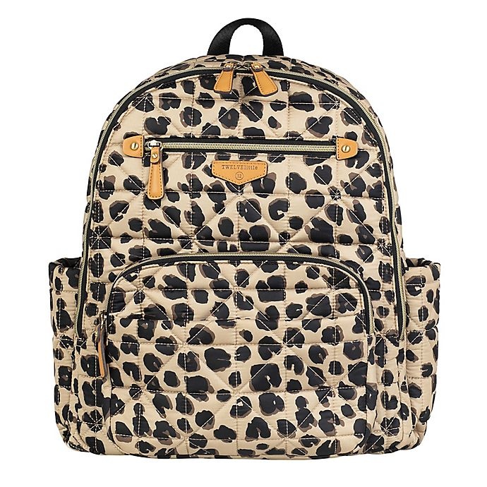 slide 1 of 5, TWELVElittle Companion Backpack Diaper Bag - Leopard, 1 ct