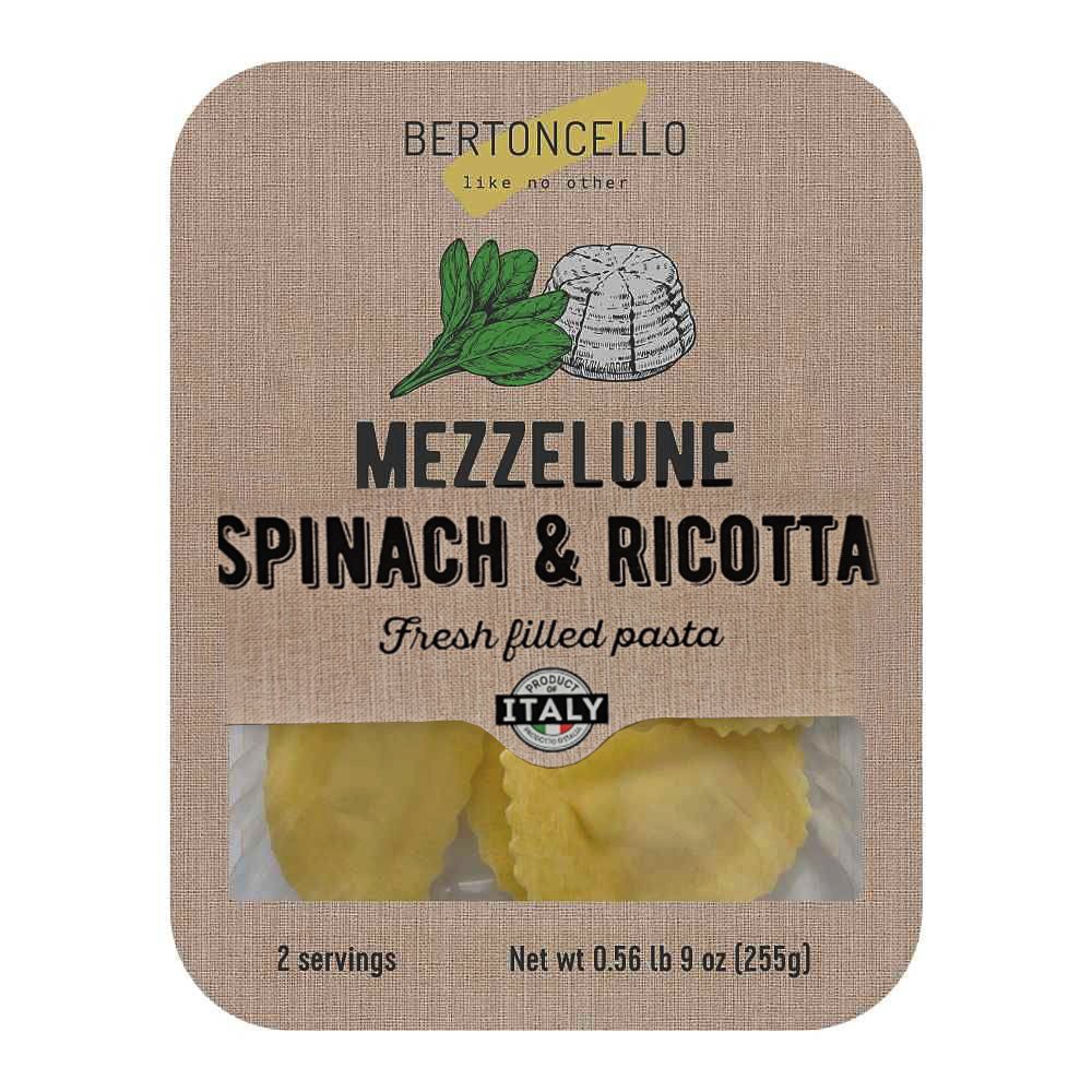 slide 1 of 1, Bertoncello Spinach & Ricotta Mezzelune, 9 oz
