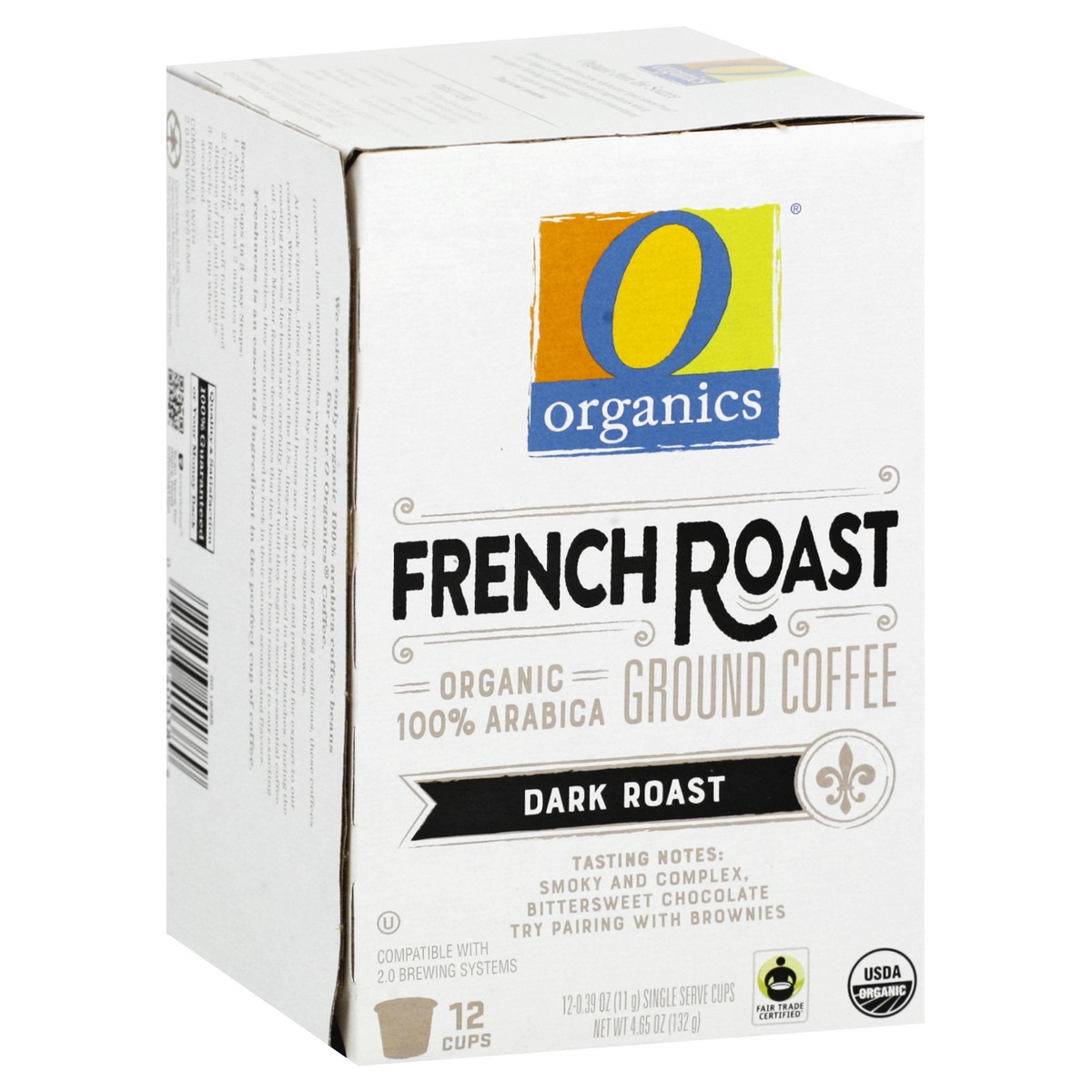 slide 2 of 9, O Organics French Roast Coffee K Cups, 12 ct; 0.38 oz