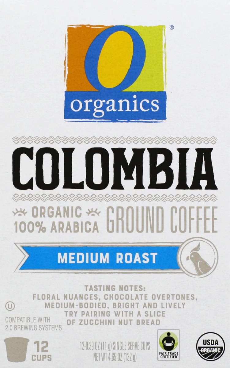 slide 6 of 9, O Organics Coffee Organic Arabica Single Serve Cups Medium Roast Colombian, 