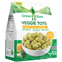 Green Giant Veggie Tots Broccoli & Cheese, Frozen Side Dish, 14 oz