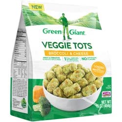 Green Giant Veggie Tots Broccoli & Cheese, Frozen Side Dish, 14 oz