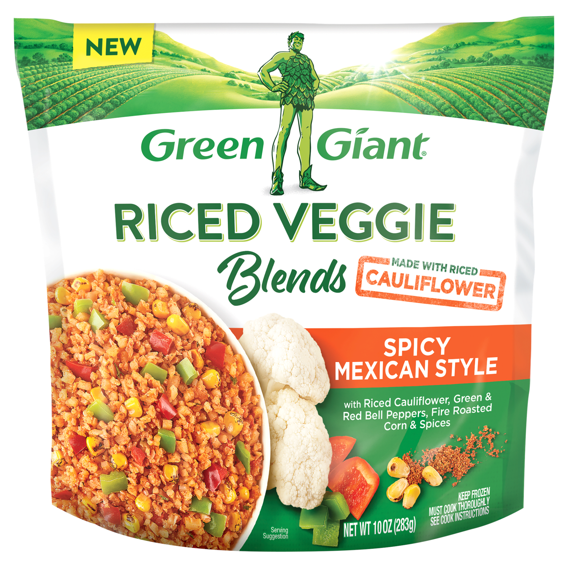 slide 1 of 1, Green Giant Spicy Mexican Style Riced Veggie Blends 10 oz, 10 oz