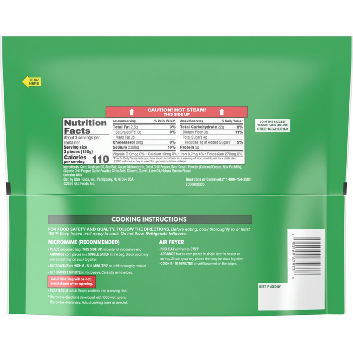 slide 2 of 2, Green Giant Corn Cob Bites Mexican Street Corn 16 oz, 16 oz