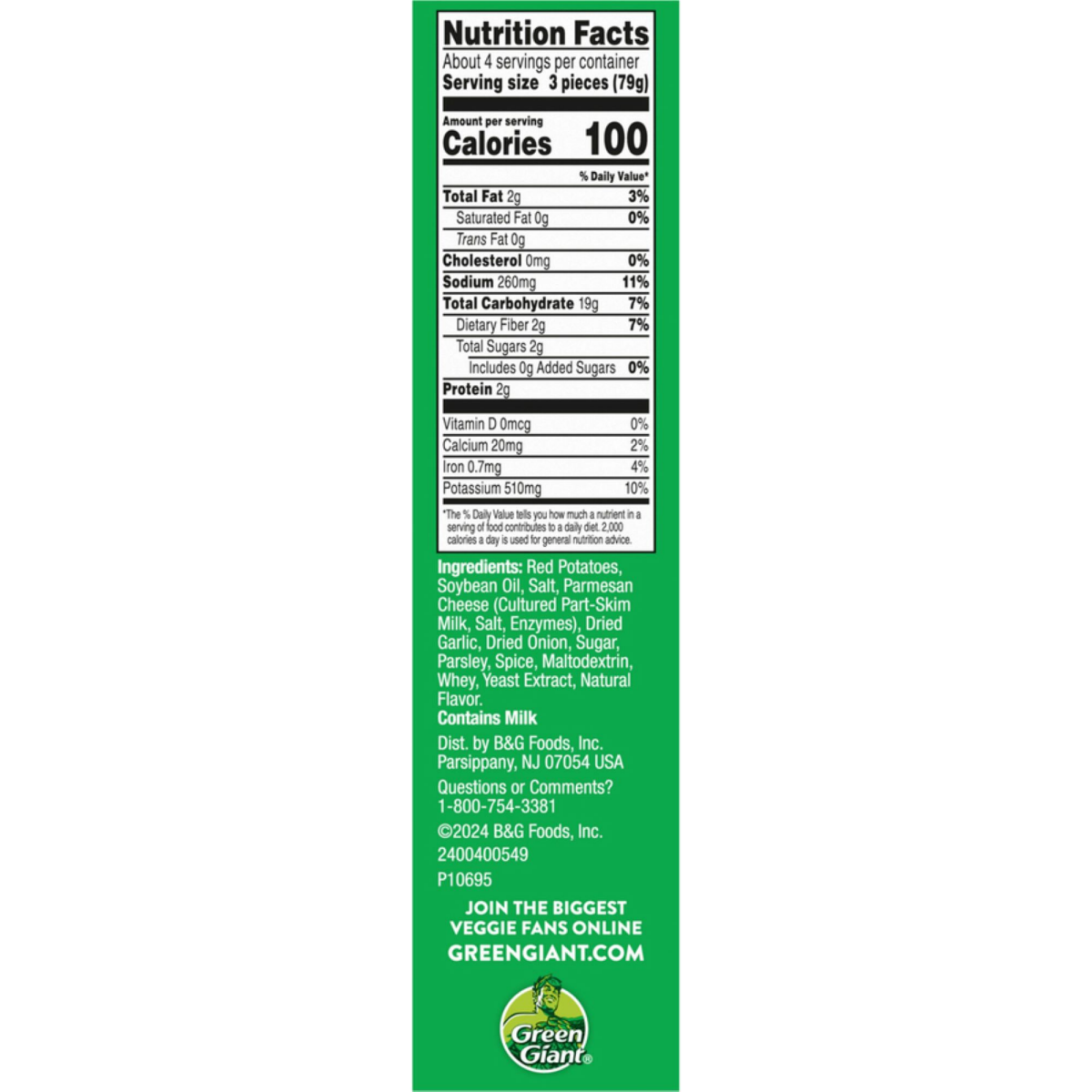 slide 2 of 2, Green Giant Crispy Smashed Potatoes Garlic Parmesan 12 oz, 12 oz