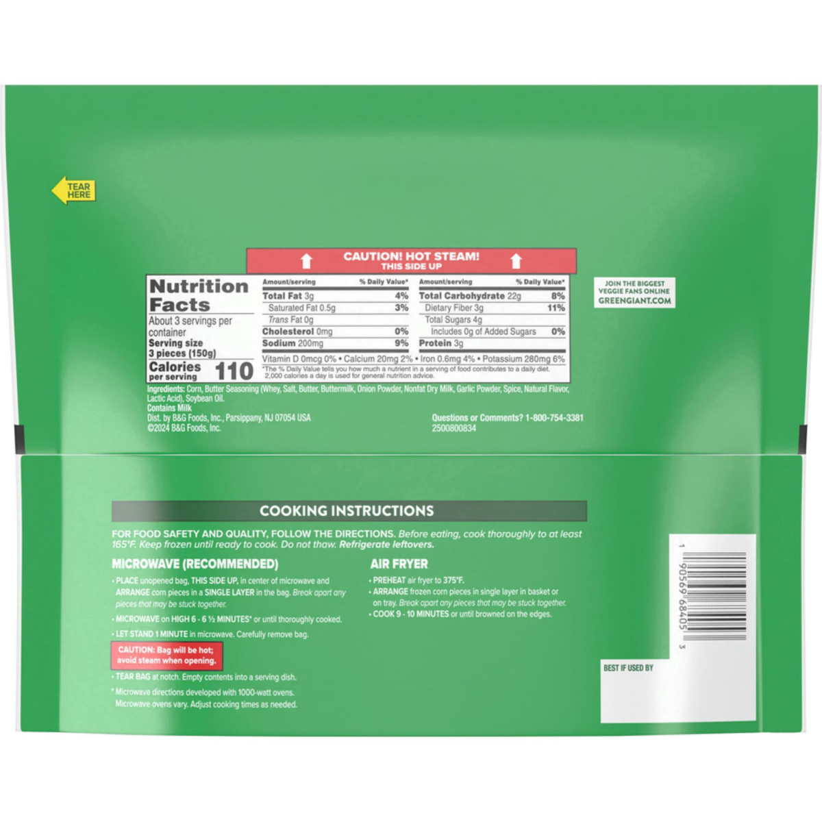 slide 2 of 2, Green Giant Corn Cob Bites Butter with Salt and Pepper 16 oz, 16 oz