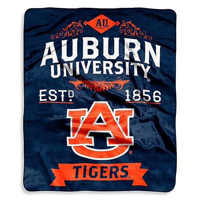 slide 1 of 1, NCAA Auburn University Raschel Throw Blanket, 1 ct