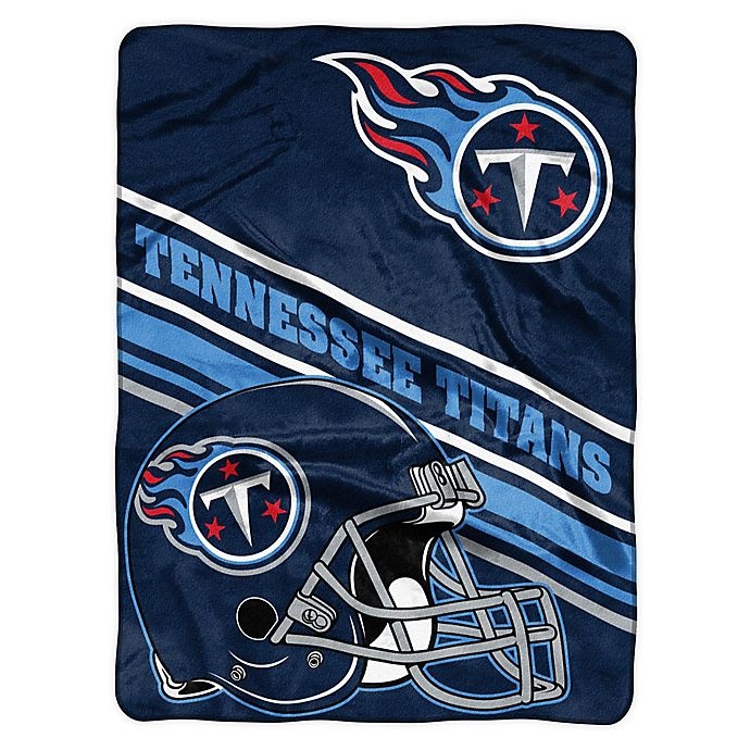 slide 1 of 1, NFL Tennessee Titans Slant Raschel Throw Blanket, 60 in x 80 in