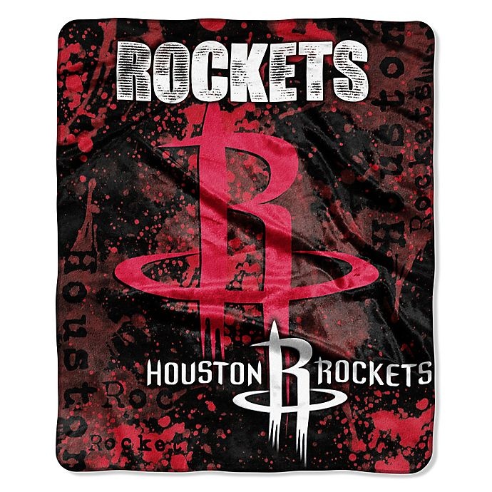 slide 1 of 1, NBA Houston Rockets Splatter Raschel Throw Blanket, 1 ct
