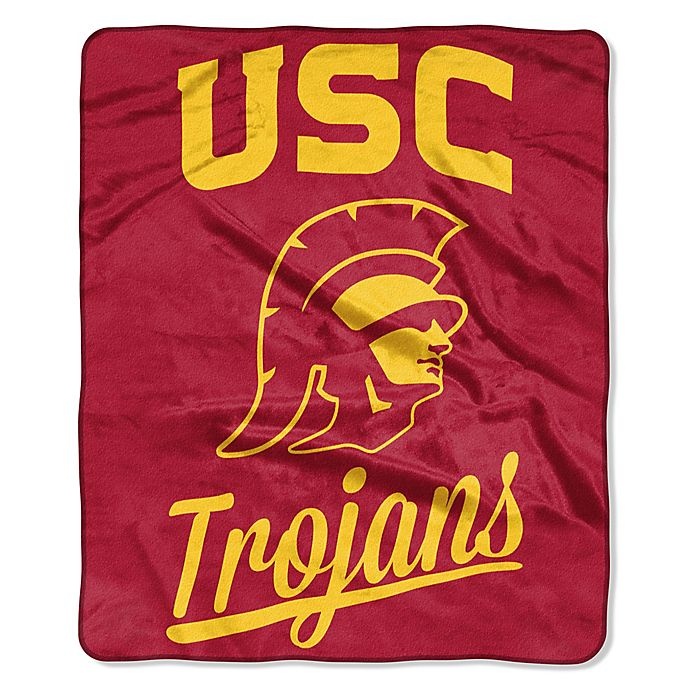 slide 1 of 1, NCAA University of Southern California Raschel Throw Blanket, 1 ct