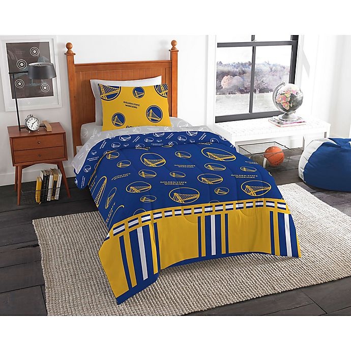 slide 1 of 1, NBA Golden State Warriors Twin Bed - a Bag Comforter Set, 4 ct