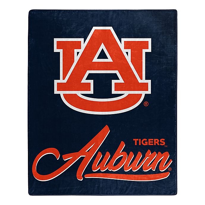 slide 1 of 2, NCAA Auburn University Signature" Raschel Throw Blanket", 1 ct