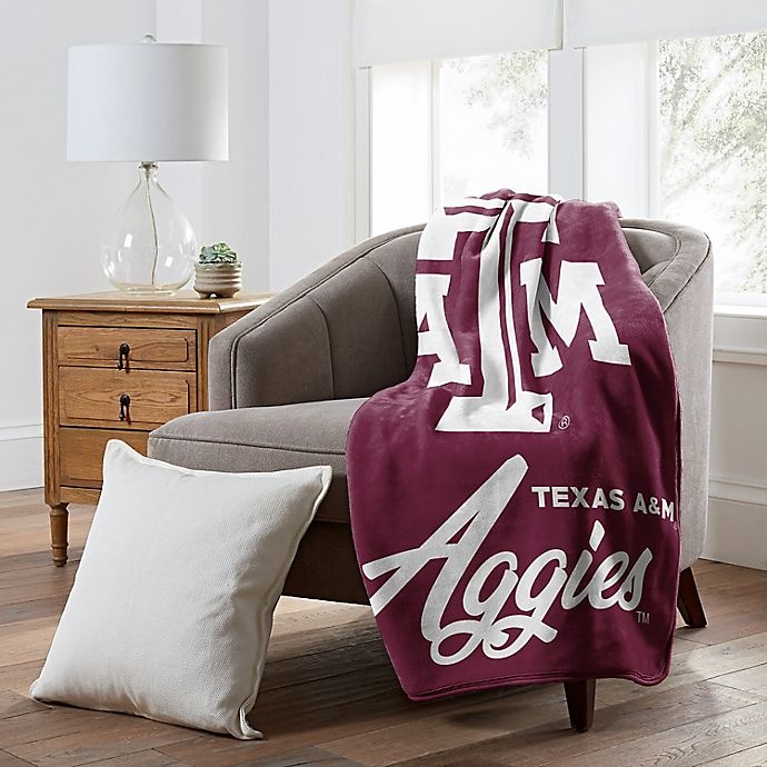 slide 2 of 2, NCAA Texas A&M University Signature'' Raschel Throw Blanket'', 1 ct