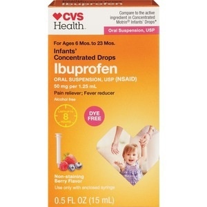 slide 1 of 1, CVS Health Infants' Ibuprofen Oral Suspension, 0.5 Oz, 0.5 fl oz; 15 ml