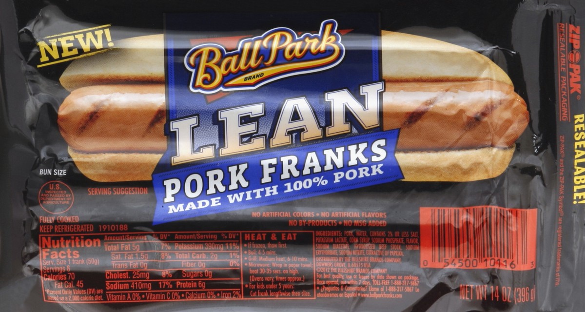 slide 5 of 5, Ball Park Franks 14 oz, 14 oz