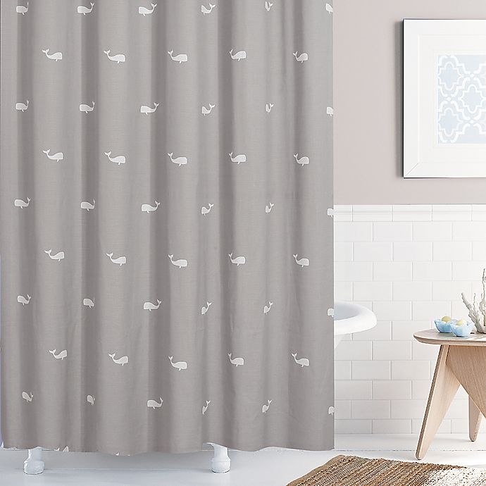 slide 1 of 1, Lamont Home Moby Shower Curtain - Grey, 72 in x 84 in