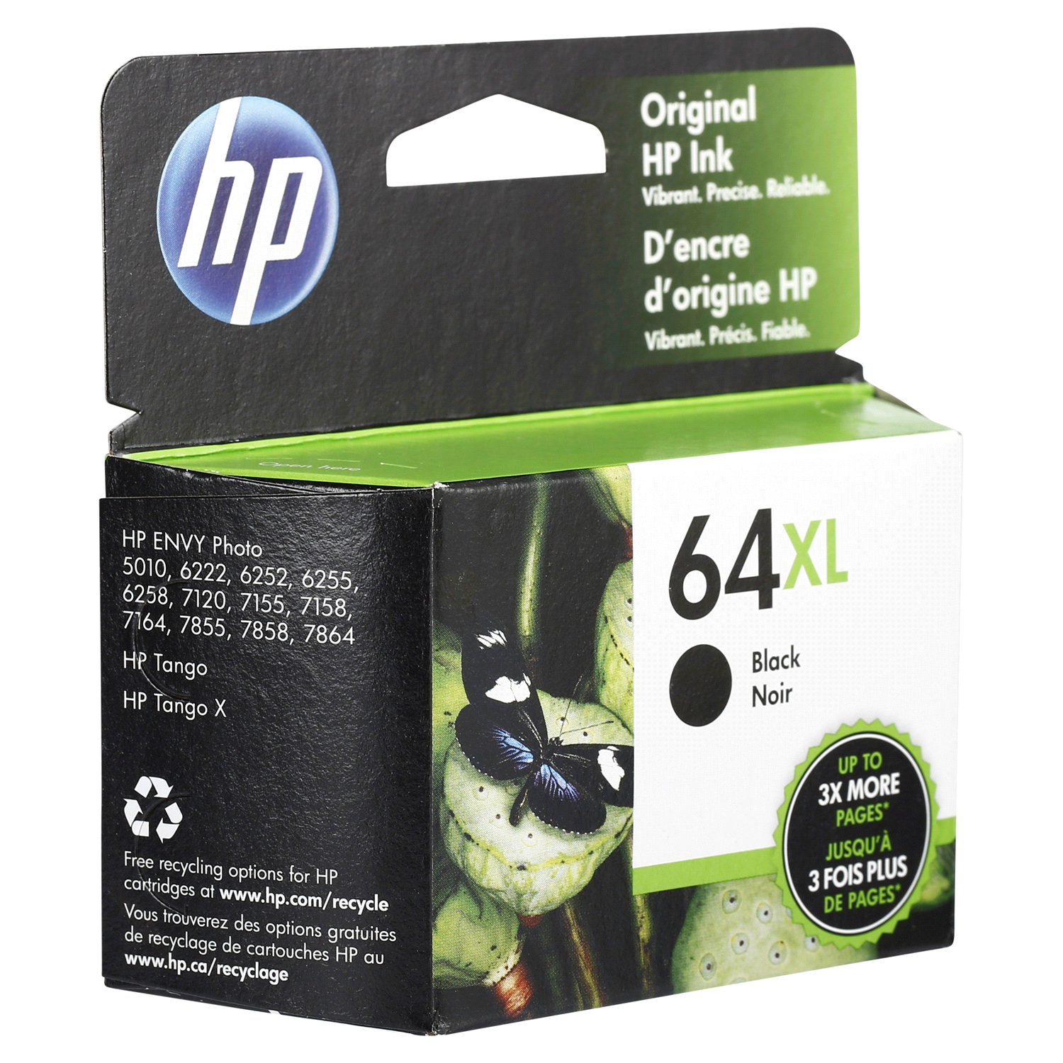 slide 4 of 5, Hp 64Xl High-Yield Black Original Ink Cartridge, 1 ct