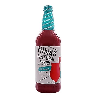 slide 1 of 1, Nina's Natural Strawberry Daiquiri Margarita Mix, 1 liter