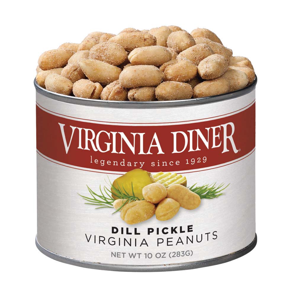 slide 1 of 1, Virginia Diner Dill Pickle Peanuts, 10 oz