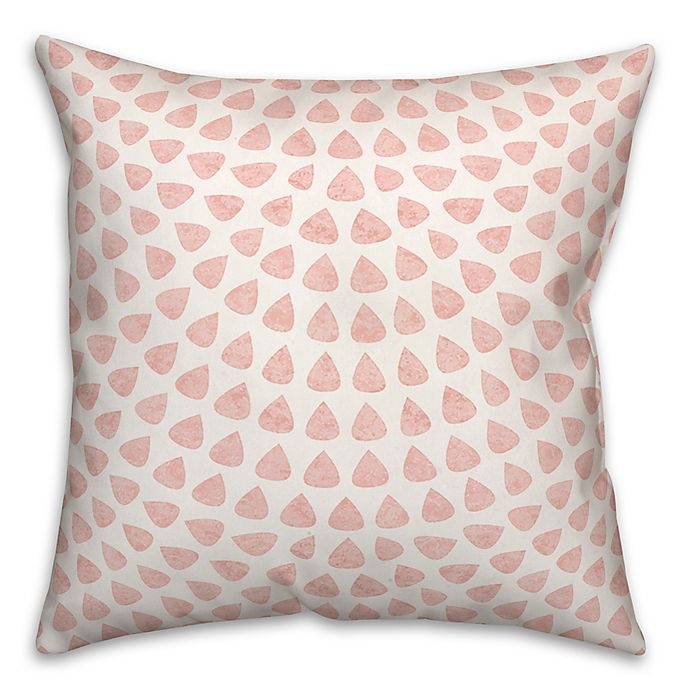 slide 1 of 2, Designs Direct Watercolor Droplets Square Throw Pillow - Pink, 1 ct