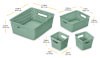 slide 13 of 13, Whitmor Resin Form Totes S/4 Loden Frost, 1 ct