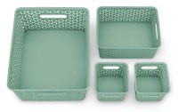 slide 2 of 13, Whitmor Resin Form Totes S/4 Loden Frost, 1 ct