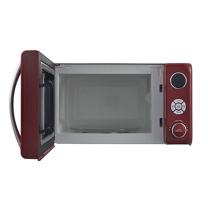 slide 2 of 6, Galanz Retro Style 0.7 cu. ft. Microwave Oven - Red, 1 ct
