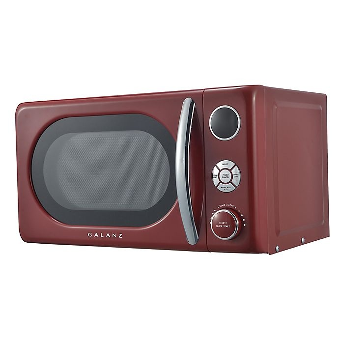 slide 4 of 6, Galanz Retro Style 0.7 cu. ft. Microwave Oven - Red, 1 ct