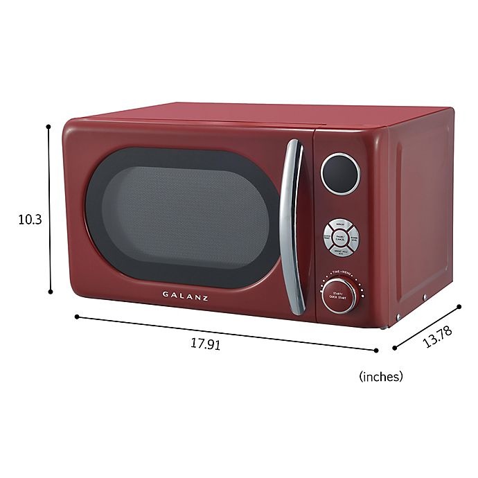 slide 6 of 6, Galanz Retro Style 0.7 cu. ft. Microwave Oven - Red, 1 ct