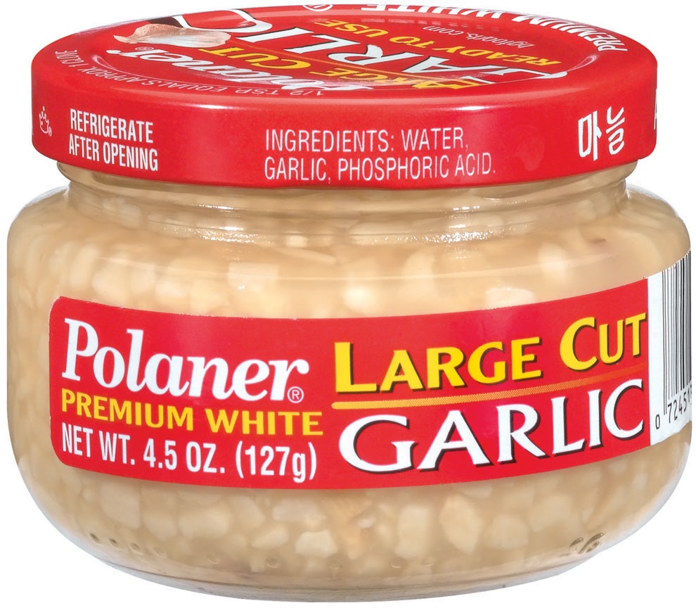 slide 1 of 2, Polaner Large Cut Garlic, 4.5 oz