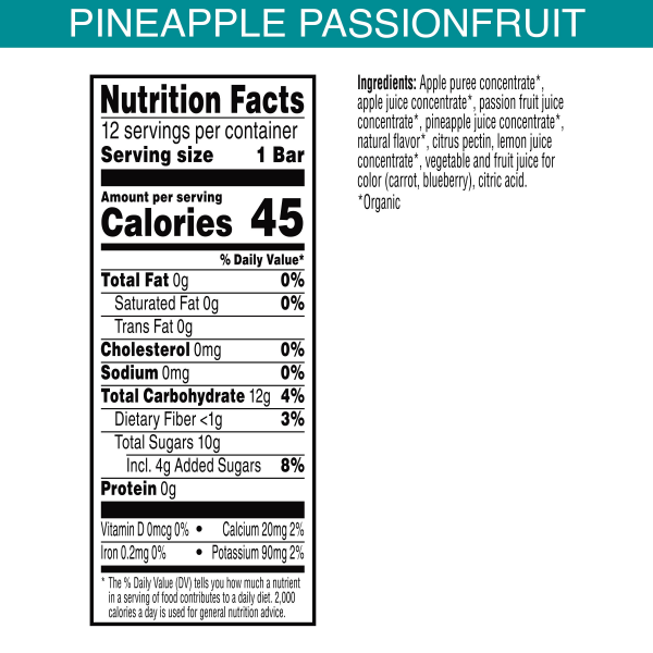 slide 5 of 29, Pure Organic Layered Fruit Bars, Pineapple Passionfruit, 6.2 oz, 12 Count, 6.2 oz