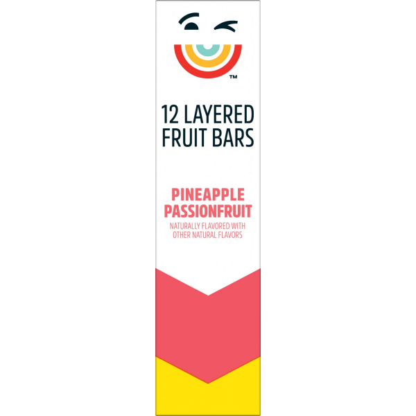 slide 23 of 29, Pure Organic, Layered Fruit Bars, Pineapple Passionfruit, Gluten Free and Vegan Fruit Snacks, 6.2oz Box, 12 Count, 6.2 oz