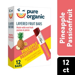 Pure Organic Pineapple Passionfruit Layered Fruit Bars