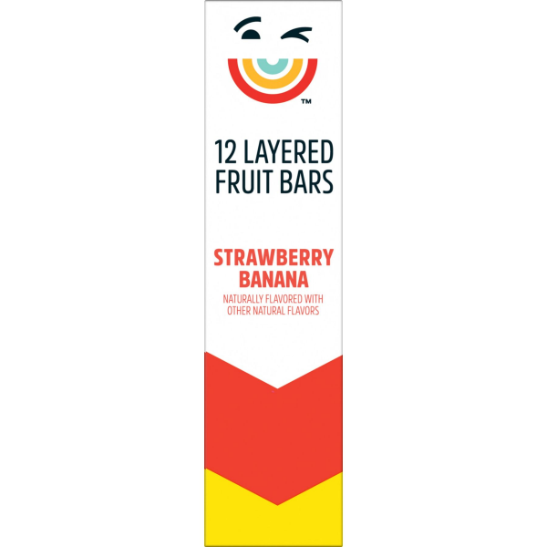 slide 21 of 27, Pure Organic, Layered Fruit Bars, Strawberry Banana, Gluten Free and Vegan Fruit Snacks, 6.2oz Box, 12 Count, 6.2 oz