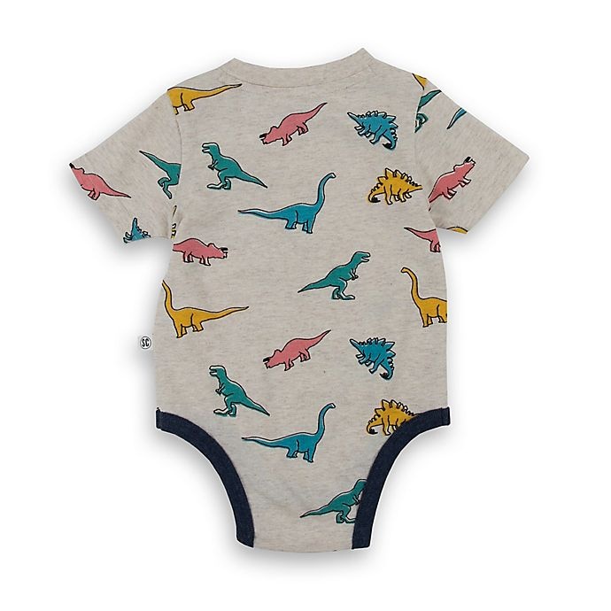 slide 2 of 2, Sovereign Code BSUIT 3-6M GRY MULTI DINO, 1 ct